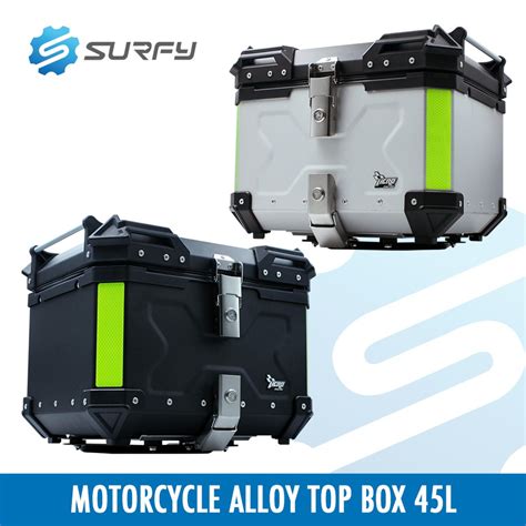 Surfy Motorcycle Alloy Top Box Tail Liters X Design Edition Heavy