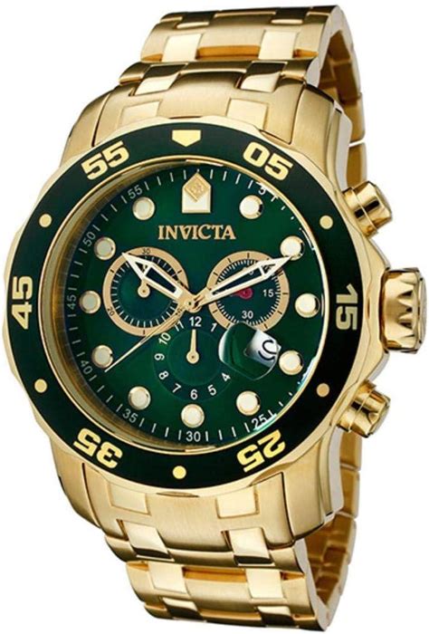 Relógio Invicta Pro Driver Dourado Masculino 0075 Amazon br