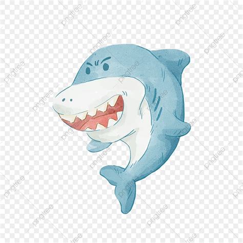 Watercolor Shark Illustration Png Vector Psd And Clipart With