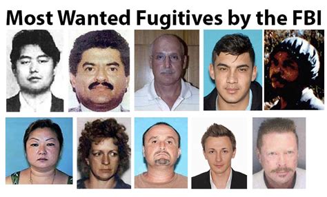 Most Wanted Fugitives By The FBI