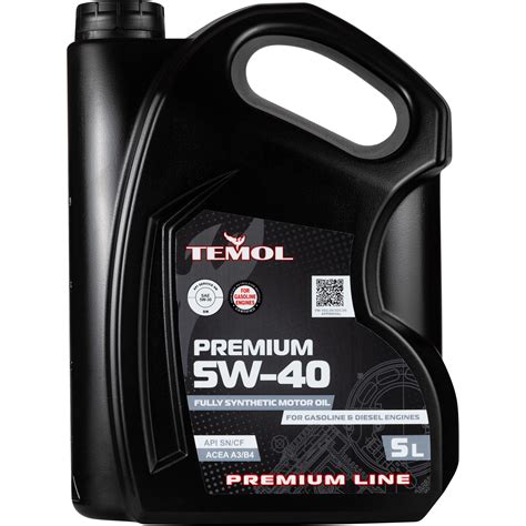 ᐉ Моторное масло для бензиновых и дизельных двигателей Temol Premium 5W ...