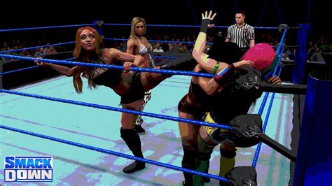 Wwe 2k Smackdown Fatal Four Way Eliminations Match For The Vacant Dual Womens Championship