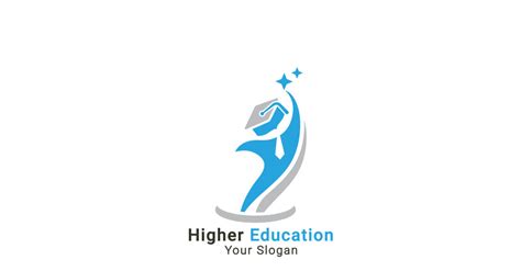 Free Higher Education Logo, Free Higher Learning Logo, Reaching Star ...