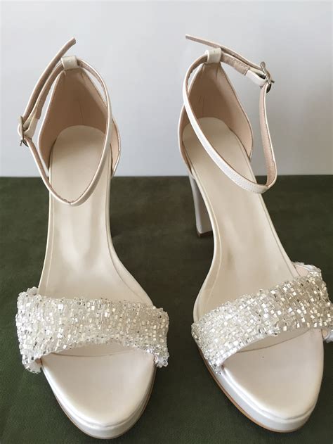 Stone Embellished Wedding Shoes Bridal Shoes Heels Etsy