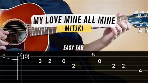 Mitski My Love Mine All Mine Easy Guitar Tab Guitar Tutorial