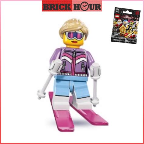 8833 7 Lego Minifigure Series 8 Downhill Skier Misp Shopee Malaysia