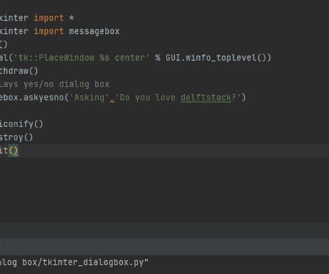 Tkinter Dialog Box Delft Stack