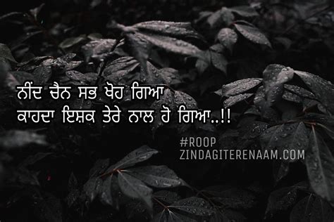 Ishq Punjabi Status Shayari Zindagi Tere Naam