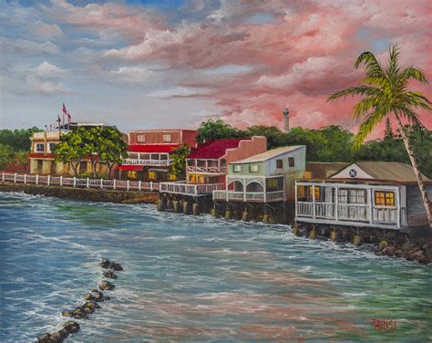 Front Street Lahaina Painting by Darice Machel McGuire