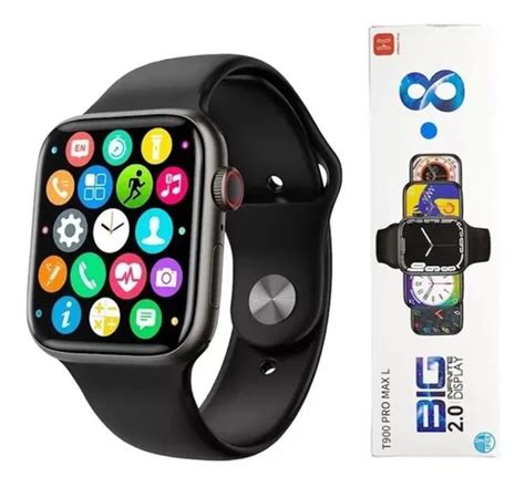 Reloj Inteligente Smartwatch Serie T Pro Max L Negro Color De La