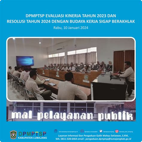 DPMPTSP EVALUASI KINERJA TAHUN 2023 DAN RESOLUSI TAHUN 2024 DENGAN