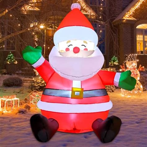 Goosh 5 Ft Christmas Inflatables Outdoor Santa Claus