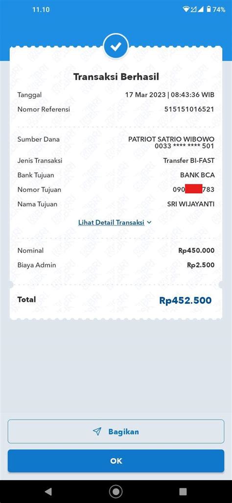 Transfer Dari Rekening Bri Ke Bca Dengan Bi Fast Status Sukses Tapi