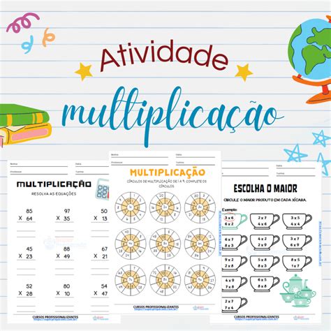 Matemática Multiplicação 01 Simulados E Questões♍ Descubra A Emoção