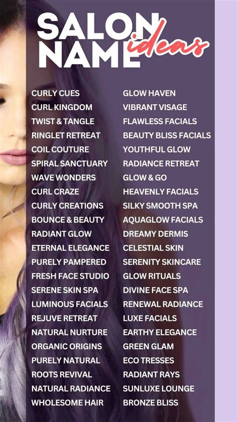 450 Unique Salon Name Ideas To Inspire Your Beauty Business Salon