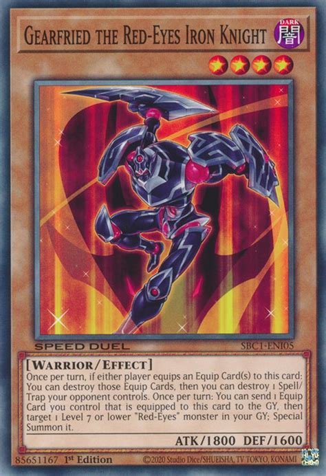 Sbc Eni Gearfried The Red Eyes Iron Knight Yu Gi Oh