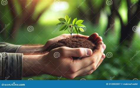 Environment Earth Day In The Hands Of Trees Growing Seedlings Bokeh