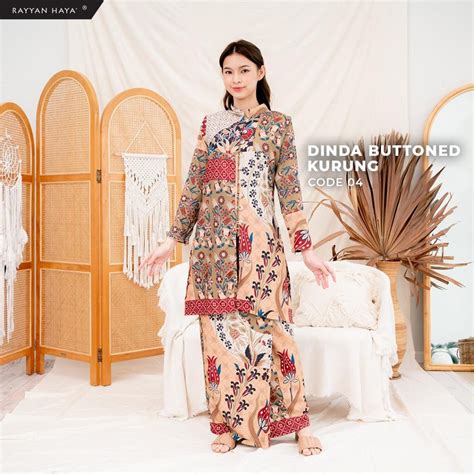 Sale Rayyan Haya Dinda Buttoned Kurung Ironless Nursing Friendly