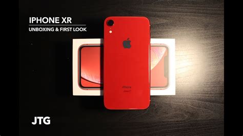 Iphone Xr Unboxing First Look Product Red Youtube