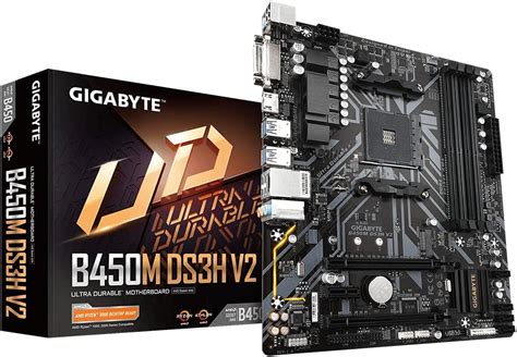 Gigabyte B450M DS3H V2 Micro ATX Motherboard for AMD AM4 CPUs – BigaMart