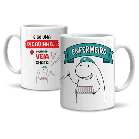 Caneca Flork Profiss O Enfermeiro Em Cer Mica Ml Elo