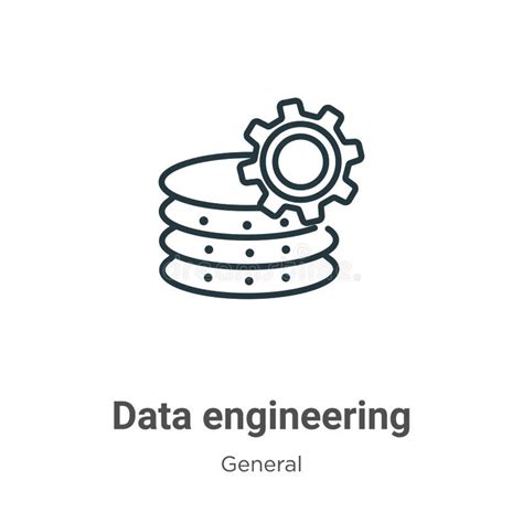 Data Engineering Icon Vector Trendy Flat Data Engineering Icon From