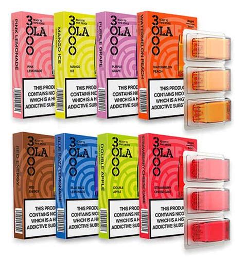Smpo Ola 3000 Prefilled E Liquid Pods 8 Flavours Vape Uk