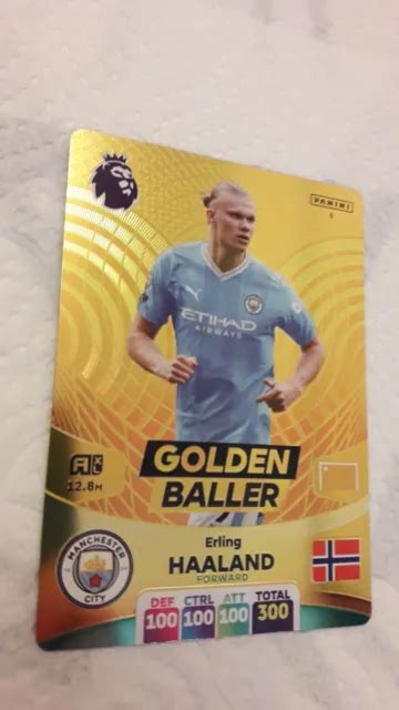 Erling Haaland Panini Adrenalyn Xl Premier League Golden Baller