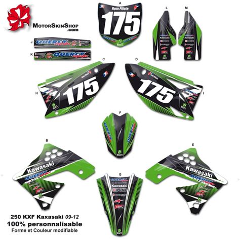 kit déco KXF 250 kawasaki