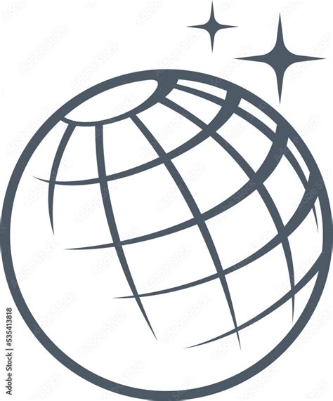 blue globe icon Stock Vector | Adobe Stock