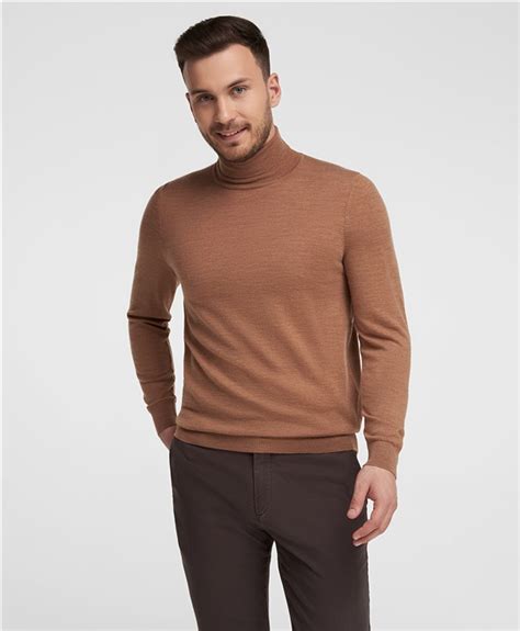 Водолазка из 100% шерсти мериноса KWL-0965 CAMEL- купить в HENDERSON.RU ...