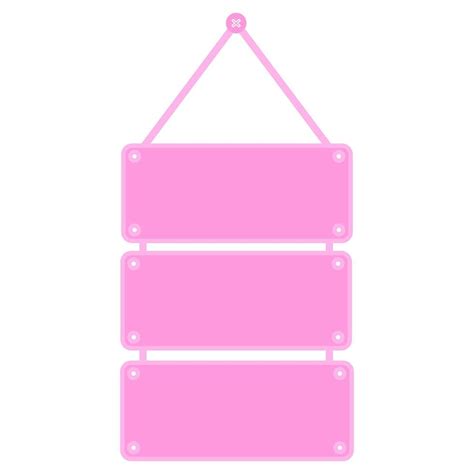 pink blank sign  vector art  vecteezy