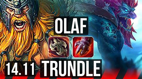 OLAF Vs TRUNDLE TOP 10 Solo Kills Godlike 41k DMG 500 Games 16