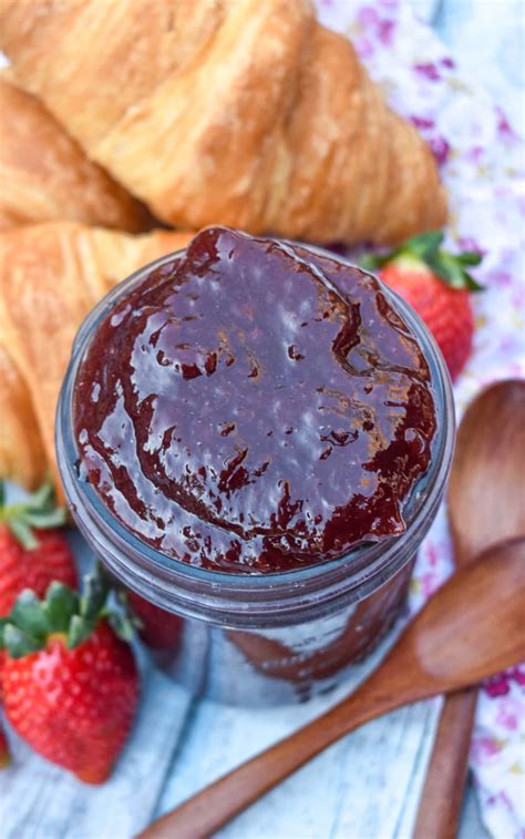 Easy Strawberry Jam Recipe No Pectin 4 Sons R Us