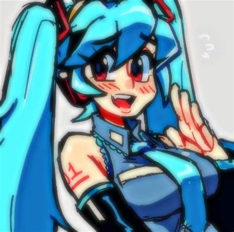 Filia Icon Hatsune Miku Pixel Art Character Art Art Fan Art Bonito