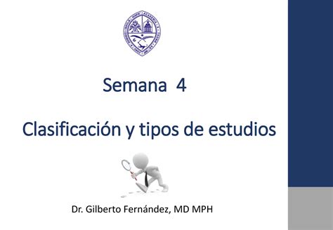 Clasificación y tipos de estudios Bases para el Anal Biométrico