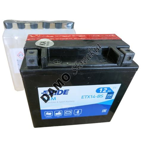 EXIDE BIKE 12V 12Ah 200A ETX14 BS DAMO Slovakia S R O