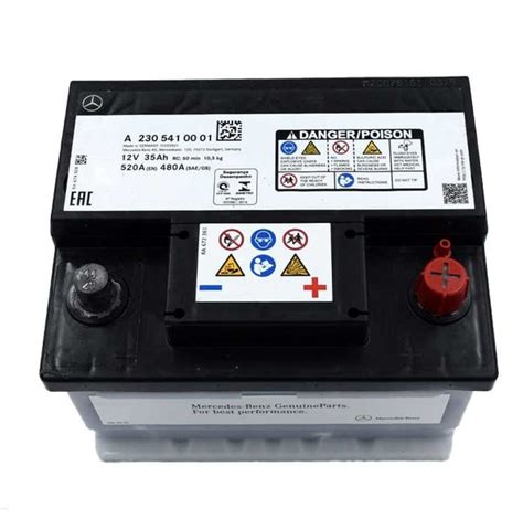 Mercedes Benz Genuine Starter Battery 12v 35ah 520a W221 R230 W216 230