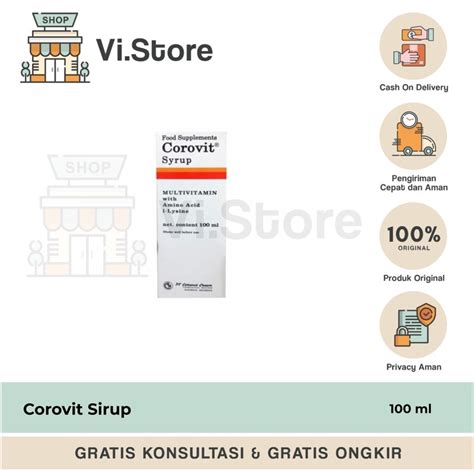 Jual Corovit Sirup 100ml Shopee Indonesia