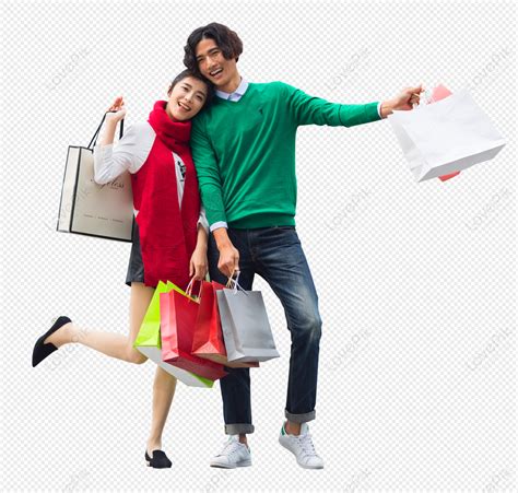 Men And Women Are Shopping In The Mall., Mall, Men, Shopping Fun PNG Picture And Clipart Image ...