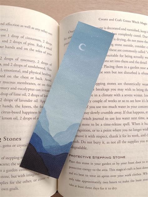 Mountain Bookmark Nature Bookmark Landscape Art Gift For Book Lover