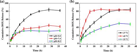 In Vitro Release Of Dox From Micelles At Different Ph Values A Or