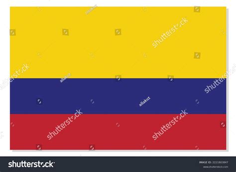 Flag Colombia Colombian National Symbol Official Stock Vector (Royalty ...