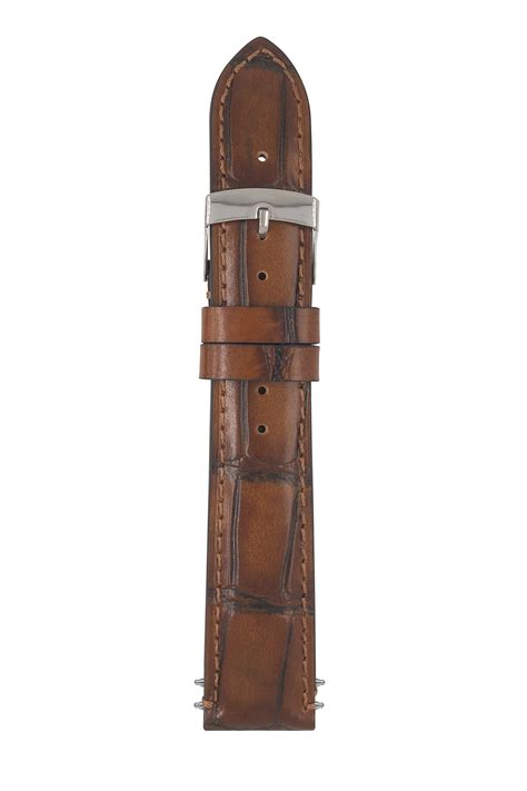 LB Mo Tiepolo Croco 040 braun cognac C20 18 für 8160 4 Lederarmbänder