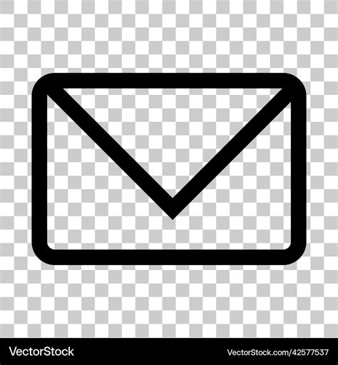 An Email Icon With A Transparent Background Vector Image