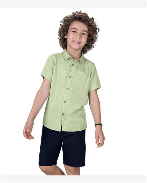 Riachuelo Conjunto Infantil Estampa De Bolinhas Trick Nick Verde