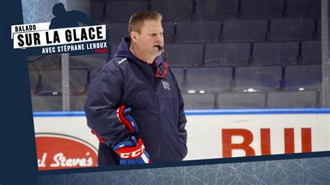 Sur la glace Jean François Houle Patrick Roy et Marc Muylaert