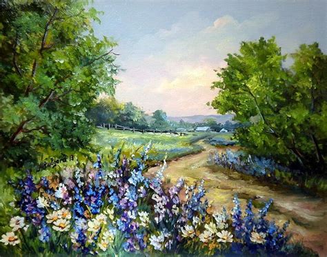 Vara In Zori Tablouri De Suflet Si Vis Landscape Art Painting