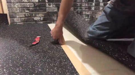 Rubber Gym Flooring Installation Step By Step Youtube