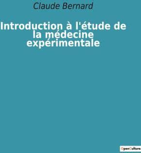 Introduction L Tude De La M Decine Exp Rimentale Literatura